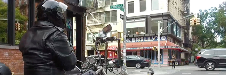 Ron In leather on his Motorcycle