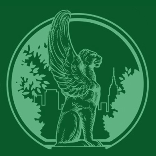 JHBG logo light green on green griffin and trees silhouette